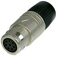 Neutrik Chassis Connector, Female, 8-Pole, Nickle, PS1 Contacts, neutriCON Series