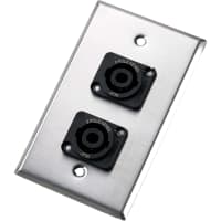 Neutrik Wallplate - dual - NL2MP