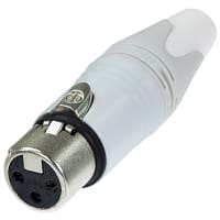 Neutrik Cable end XX series 3 pin female - White