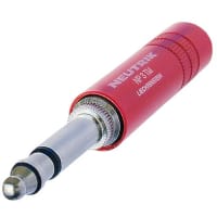 Neutrik Plug Mil Spec 642/2 - red/nickel