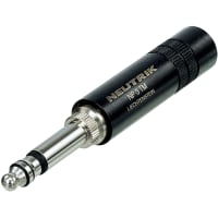 Neutrik Plug Mil Spec 642/2 - black/nickel