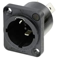 Neutrik Male Receptacle, Power In, 1/4in, w/o Tang, IP65/, PowerCON TRUE1 TOP Series