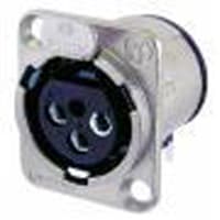 Neutrik Receptacle housing - D series - plastic - latchless