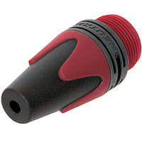 Neutrik XLR Bushing Boot, Red, 1.69 In Length, 0.80 In Diameter, BXX Series