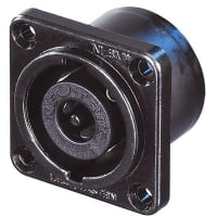 Neutrik Receptacle speakON 8 pole - PCBV - NLT style - black