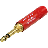 Neutrik Plug Mil spec 642/5A - red or black/nickel