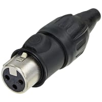 Neutrik XLR Chassis Connector, Female 3-Pole, Top Entry, Outdoor, TOP Series