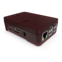 New Age Enclosures Raspberry Pi3 Enclosure, Red, Polycarbonate, Cover Included, 3.822"L x 2.642"W