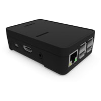 New Age Enclosures Raspberry Pi3 Enclosure, Black, Polycarbonate, Cover Included, 3.822"L x 2.642"W