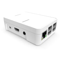 New Age Enclosures Raspberry Pi3 Enclosure, White, Polycarbonate, Cover Included, 3.822"L x 2.642"W