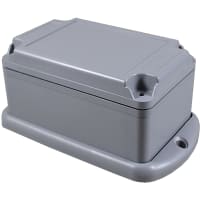 New Age Enclosures Outdoor Utility with wall mount plate, Gray