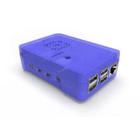 New Age Enclosures Raspberry Pi 4 Enclosure Semi Translucent Blue Polycarbonate