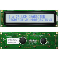 Newhaven Display International Character Display Modules LCD NHD 2x24 STN Gray Transflective 8-Bit Parallel