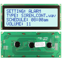 Newhaven Display International Character Display Modules LCD NHD 4x20 STN Gray Transflective 8-Bit Parallel