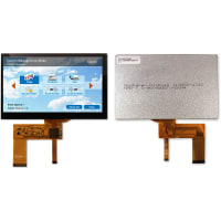 Newhaven Display International Industrial Monitor, Capacitive LCD, 7 in, 800x480, Sunlight Read, NHD Series