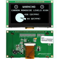 Newhaven Display International OLED Display, Graphic, 128x64 Pixels, 8-bit Parallel, 3 Wire SPI or 4 Wire SPI, White