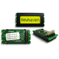 Newhaven Display International Character Display Modules LCD NHD Series 8x1 STN Yellow Grn Transflective 8-Bit