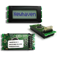 Newhaven Display International Character Display Modules LCD NHD Series 8x1 STN Gray Reflective 8-Bit Parallel