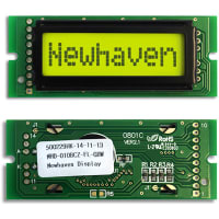 Newhaven Display International Character Display Modules LCD NHD 8x1 STN Gray Transflective 8-Bit Parallel