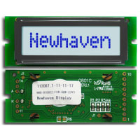 Newhaven Display International Character Display Modules LCD NHD 8x1 STN Gray Transflective 8-Bit Parallel