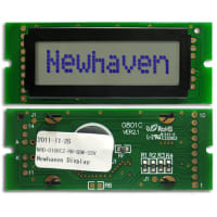 Newhaven Display International Character Display Modules LCD NHD 8x1 69 x 27 STN Gray Reflective 8-Bit Parallel