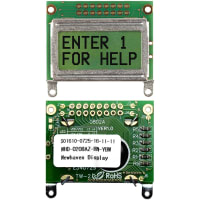 Newhaven Display International Character Display Modules LCD NHD 2x8 STN Yellow Green Reflective 8-Bit Parallel