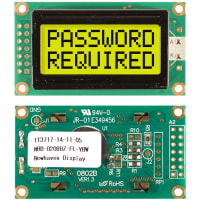 Newhaven Display International Character Display Modules LCD NHD 2x8 STN Yel Grn Transflective 8-Bit Parallel