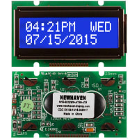 Newhaven Display International Character Display Modules LCD NHD Series 2x12 STN Blue Transmissive 8-Bit