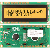 Newhaven Display International Character Display Modules LCD NHD 2x16 STN Gray Transflective 8-Bit Parallel