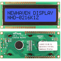 Newhaven Display International Character Display Modules LCD NHD 2x16 FSTN (+) Transflective 8-Bit Parallel