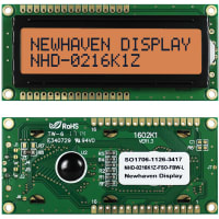 Newhaven Display International Character Display Modules LCD NHD 2x16 FSTN (+) Transflective 8-Bit Parallel