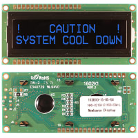 Newhaven Display International Character Display Modules LCD NHD 2x16 FSTN (-) Transmissive 8-Bit Parallel