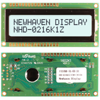 Newhaven Display International Character Display Modules LCD NHD 2x16 Fixed Contrast FSTN (+) Transf 8-Bit