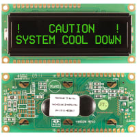 Newhaven Display International Character Display Modules LCD NHD 2x16 FSTN (-) Transmissive 8-Bit Parallel