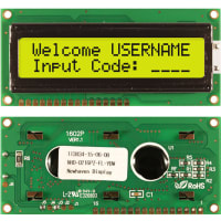 Newhaven Display International Character Display Modules LCD NHD 2x16 STN Yel Grn Transflective 8-Bit Parallel