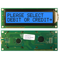 Newhaven Display International Character Display Modules LCD NHD 2x16 STN Gray Transflective 8-Bit Parallel