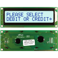 Newhaven Display International Character Display Modules LCD NHD 2x16 STN Gray Transflective 8-Bit Parallel