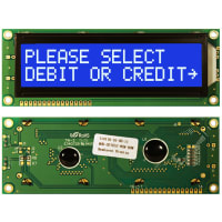 Newhaven Display International Character Display Modules LCD NHD 2x16 STN BLUE Transmissive 8-Bit Parallel