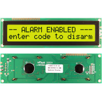 Newhaven Display International Character Display Modules LCD NHD 2x20 STN Yel Grn Transflective 8-Bit Parallel