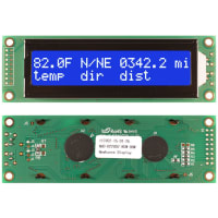 Newhaven Display International Character Display Modules LCD NHD 2x20 STN Blue Transmissive 8-Bit Parallel