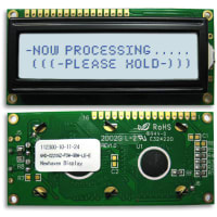 Newhaven Display International Character Display Modules LCD NHD 2x20 STN Gray Transflect 8-Bit Parallel