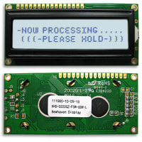 Newhaven Display International Character Display Modules LCD NHD 2x20 STN Gray Transflective 8-Bit Parallel