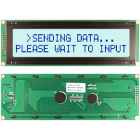 Newhaven Display International Character Display Modules LCD NHD 2x20 STN Gray Transflective 8-Bit Parallel