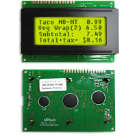 Newhaven Display International Character Display Modules LCD NHD 4x16 STN Gray Transflective 8-Bit Parallel