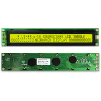 Newhaven Display International Character Display Modules LCD NHD 2x40 STN Yel Grn Transflective 8-Bit Parallel