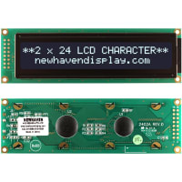 Newhaven Display International Character Display Modules LCD NHD 2x24 DFSTN (-) Transmis 4-Bit/ 8-Bit Parallel