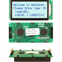 Newhaven Display International Character Display Modules LCD NHD 4x20 STN Gray Transflective 8-Bit Parallel