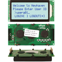 Newhaven Display International Character Display Modules LCD NHD 4x20 STN Gray Transflective 8-Bit Parallel