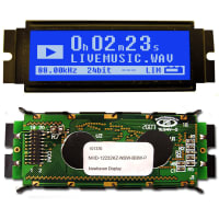 Newhaven Display International LCD Graphic Display;122x32 Pix;83.5x27.5;STN-BLUE (-);Transmissive;8Bit Parallel