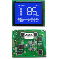 Newhaven Display International LCD Graphic Display;160x128 Pix;129x102;STN-BLUE (-);Transmissive;8-Bit Parallel